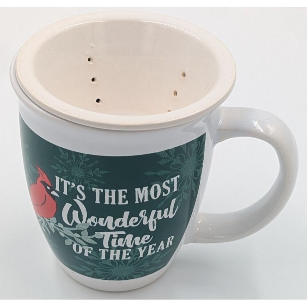 Royal Norfolk It’s The Most Wonderful Time Of The Year Coffee Mug With Strainer